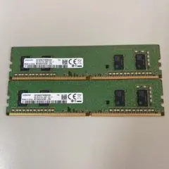 Samsung 4GB DDR4 メモリ M378A5244CB0-CRC 2個