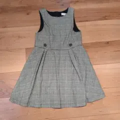 ZARA チェック柄 ノースリーブワンピース 7歳
