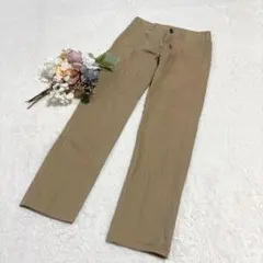 【ユニクロ】レディース ボーイフレンドフィットチノ チノパンツ ベージュ S ●
