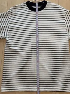 【美品】MUJI labo ボーダー柄 クルーネック Tシャツのサムネイル