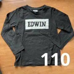 EDWIN エドウィン　ブラック 長袖カットソー　ロンT 110