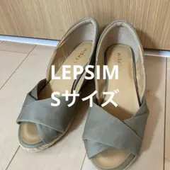 LEPSIM カーキ クロスストラップ サンダル Sのサムネイル