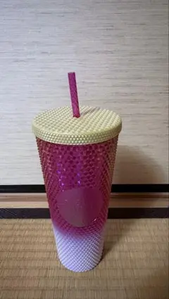 Starbucks スタバ タンブラー ピンク グラデーション ストロー付