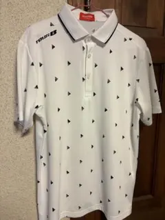 TOUR B Polo衫 白色 三角形圖案