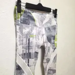 Reebok / リーボック ホワイト オシャレなデザイン♡レギンス Mサイズ