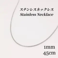《ステンレス》　スネークチェーンネックレス　itj066　シルバー