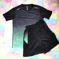 【特価】スポーツウェア 上下セット グラデーション メンズ 半袖 Lサイズ