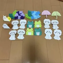 梅雨 壁面飾り カタツムリ てるてる坊主 画用紙 - メルカリ