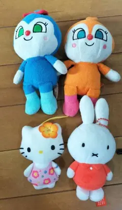 ぬいぐるみ 4体セット キティちゃん ミッフィー ドキンちゃん　コキンチャン