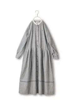サニークラウズ ponさんのシャンブレーワンピース　長袖シャツワンピース