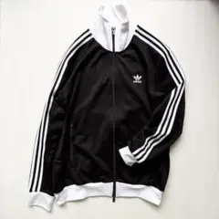 お*ー様 ♥️ adidas ♥️ トラックジャケットジャージ トレフォイル 80s adidas トラックジャケット 長襟 刺繍ロゴ トレフォイル