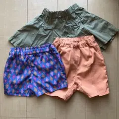 キッズ 半ズボン 3点セット 90〜100cm