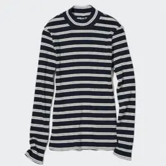 ハイネックtシャツボーダー