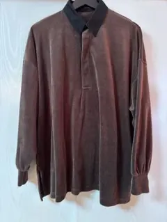 【超美品】JEANASIS ベロア ポロシャツのサムネイル