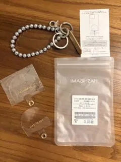 HASHIBAMI ヘマタイトマルタマスマホストラップ