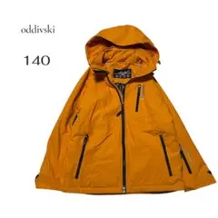 美品✨【oddivski】子ども用スキーウェア 140 オレンジ　上のみ　防水