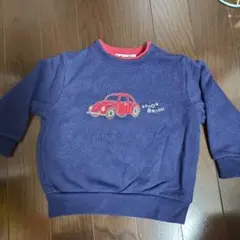 familiar 車刺繍 トレーナー 80