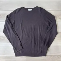 OPAQUE.CLIP クルーネックニット 長袖 チャコールグレーのサムネイル