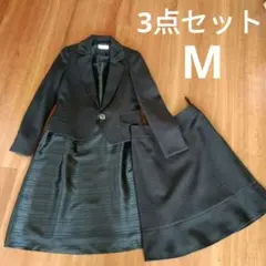 フォーマル　ネイビースーツ　ワンピース　 9号 3点セット