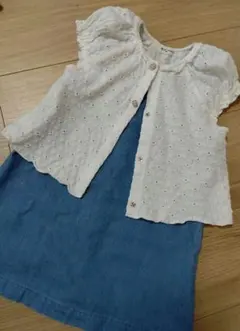 ベビー 女 ワンピース カーディガン ボレロ セット 夏服 90 babyGap