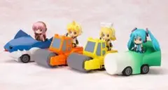 ねんどろいどぷらす ボーカロイド 激走プルバックカー 全4種セット