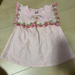 アンパンマンチュニック 110 桃 ピンクストライプ ドキンちゃん コキンちゃん