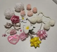 デコレーションパーツセット 花とリボン