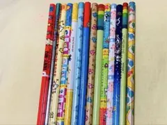 キャラクター柄 HB.2B鉛筆セット１４本 レトロ