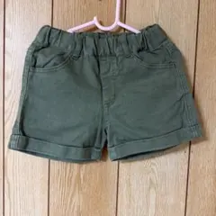 キッズ カーキ ハーフパンツ ショートパンツ 110cm