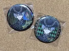 ツイステッドワンダーランド シルバー グリッター オーロラメタル 缶バッジ