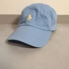 Polo Ralph Lauren ベースボールキャップ ライトブルー 刺繍ロゴ