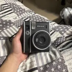 instax mini 40 黒 レザー調