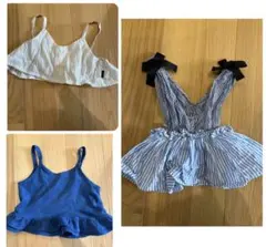 重ね着　ペプラム　トップス　3枚セットのサムネイル