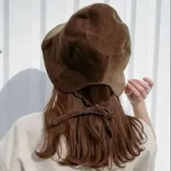 Heatherコーデュロイ ポニーテールハット　バケットハット