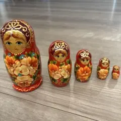 マトリョーシカ　赤　ロシア購入