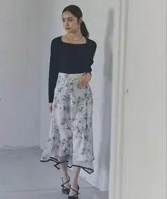 PROPORTION シアーフラワーイレヘムマーメイドスカート(M)のサムネイル