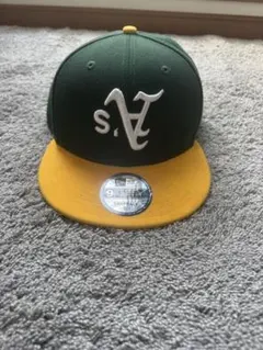 緑/黄色 ニューエラ　キャップ 9FIFTY 逆ロゴ