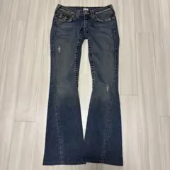 Y2K true religion ローライズ フレアデニムパンツ