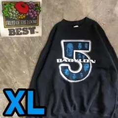 14T6381 BABYLON5 スウェット　SF ムービー　コピーライト有