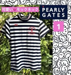 ♡PEARLY GATES♡パーリーゲイツ　可愛いモックネックシャツ