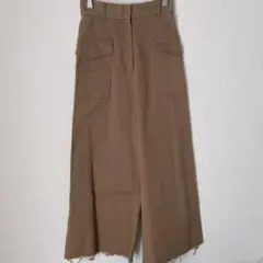 グリーンレーベルリラクシング ワイドパンツ ブラウン 36 カラーパンツ