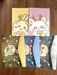 セブンイレブン×ちいかわ A5ノート2点　フラットファイル3点