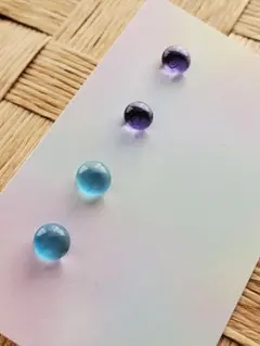 琉球ガラスのピアス4点セット☆No.815