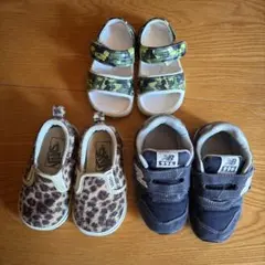 VANS ヒョウ柄シューズ & New Balance 996 ベルクロシューズ