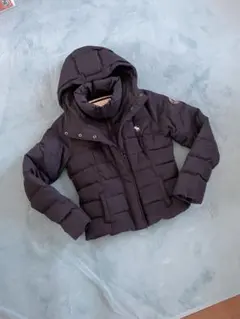 ◎売切★Abercrombie&Fitchアバクロフードダウンジャケットネイビーのサムネイル