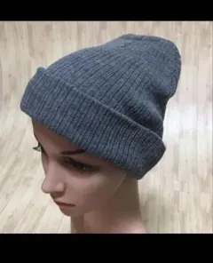 ニット帽 ビーニー ニットキャップ 男女兼用 ☆グレー