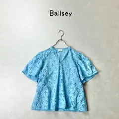 Ballsey ロロンフラワーエンブロイダリー ギャザースリーブブラウスのサムネイル