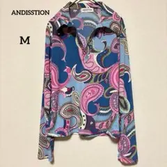 【アンディション】ANIDISTION ペイズリー柄長袖シャツMサイズ