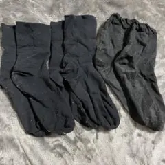 靴下　まとめ売り　ソックス　レディース　ブラック　黒　3点セット