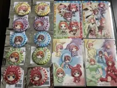 五等分の花嫁×ドンキ　アピタ　限定　ラメ缶バッジ　コンプ　うさぎ　ちびキャラ